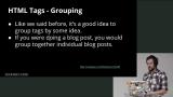 HTML Tags - Grouping