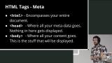 HTML Tags - Meta, Content