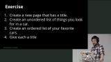 Exercise 1: Creating a New Page
