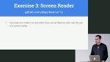 Exercise 3: Screen Reader