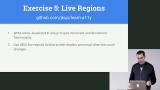 Exercise 5: Live Regions