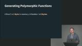 Polymorphic and Monomorphic Function Generation